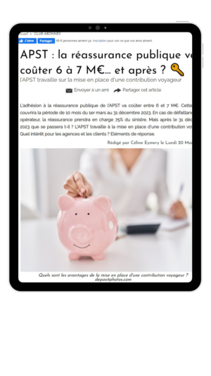APST : la réassurance publique va coûter 6 à 7 M€... et après ?